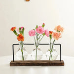 Glass vases for dining tables and interior decoration