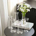 Elegant Clear Glass Vase Set