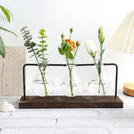 Glass vases for dining tables and interior decoration