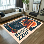 Vintage Rock Guitar Carpet - CASA LUNA